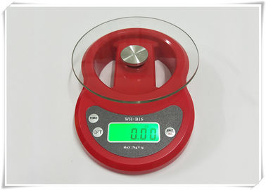 چین شیشه ای درجه حرارت صفحه اصلی مقیاس الکترونیک رنگ قرمز برای آشپزخانه توزین مواد غذایی تامین کننده