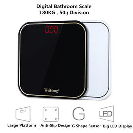 چین مقیاس وزنی الکترونیکی حمام برای انسان، 6 مگا وات شیشه ای درجه حرارت 180 کیلوگرم تامین کننده